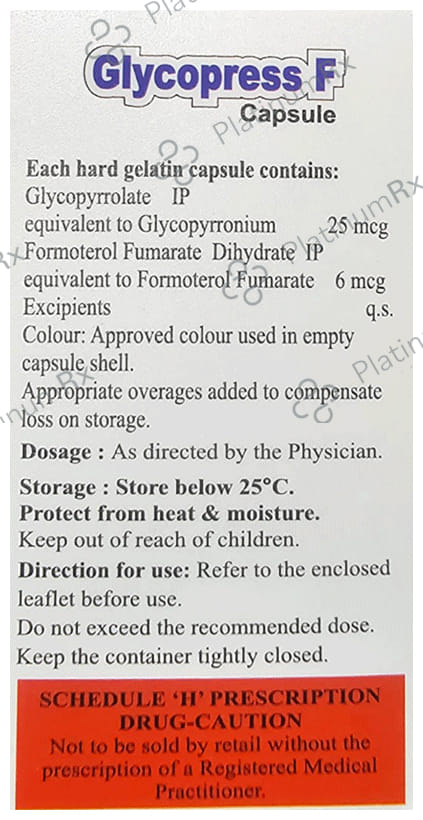 Glycopress F 25/6mcg Capsule 30s