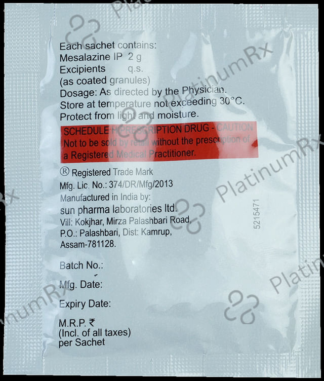 Mesacol CR 2gm Sachet 1s