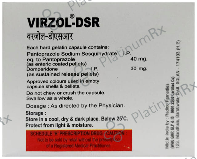Virzol-D 30mg/40mg Capsule PR