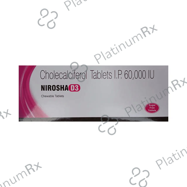 Nirosha D3 60K Chewable Tablet 4s