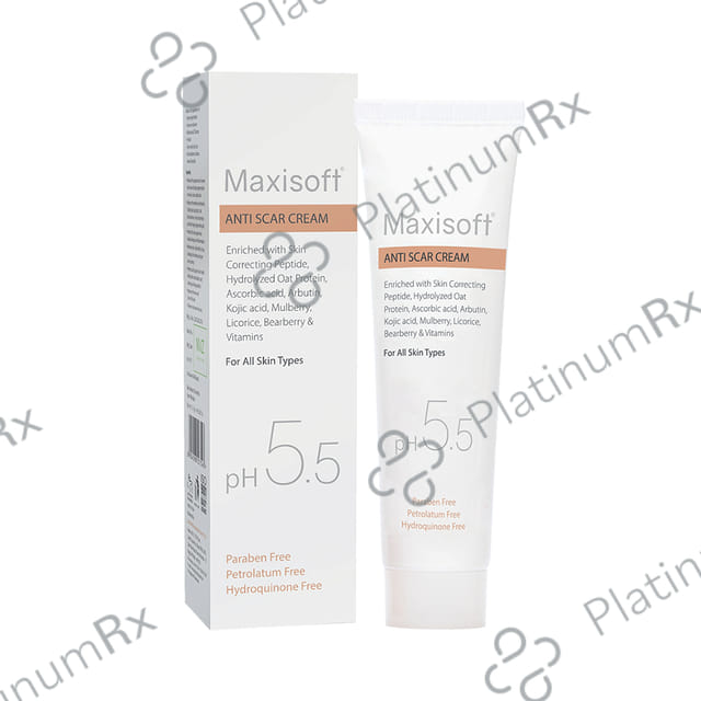 Maxisoft PH 5.5 Anti Scar Cream (25gm Each) 1 Tube