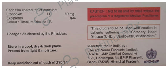 Etoarm 60mg Tablet 10s