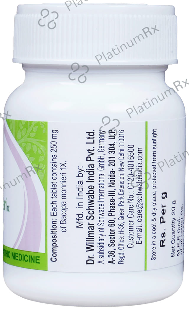 Dr Willmar Schwabe India Bacopa Monnieri Tablet 1X