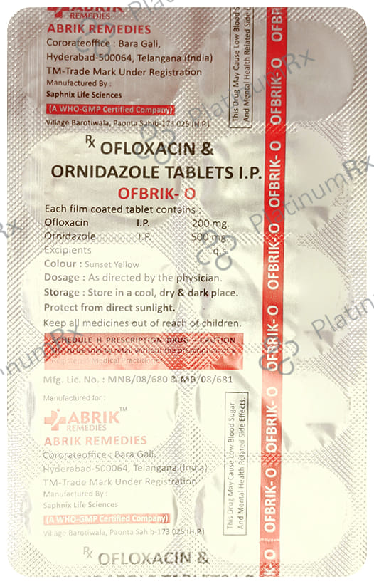 Ofbrik O 200/500mg Tablet 10s