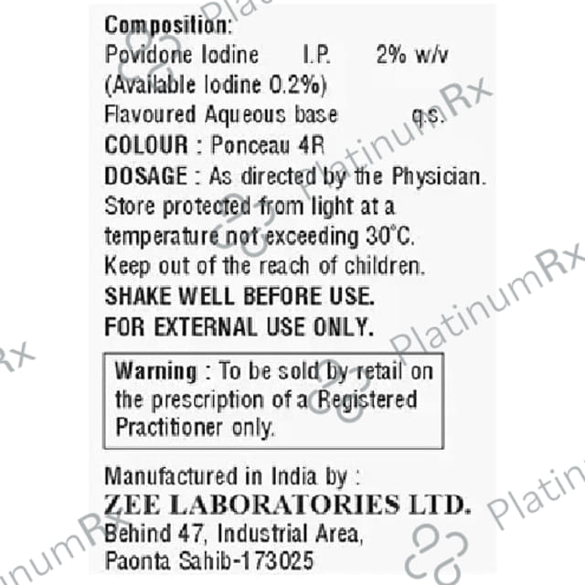 Zevodine Gargle Mint