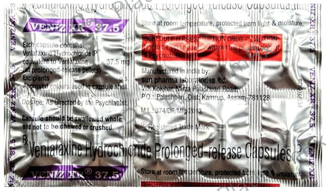 Veniz XR 37.5mg Capsule 10s