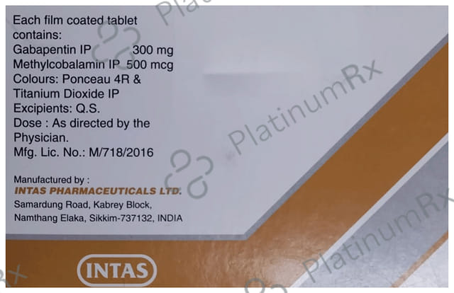 Nervz G 300mg/500mcg Tablet 15s