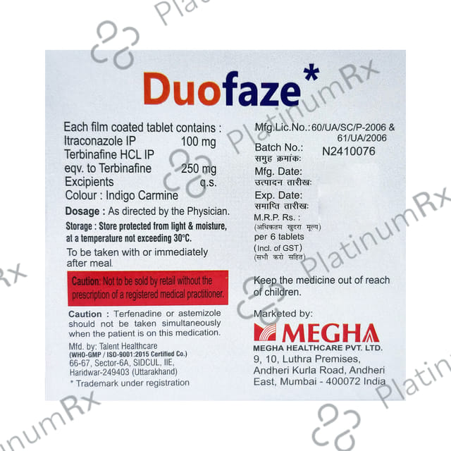 Duofaze 100mg/250mg Tablet
