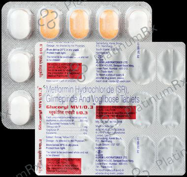 Glucoryl MV 1/500/0.3mg Tablet SR 15s