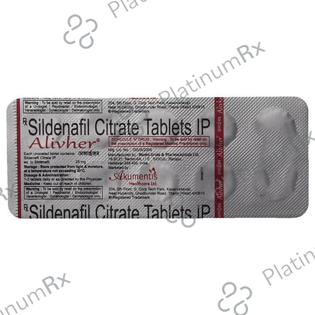 Alivher 25mg Tablet 10s