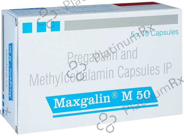 Maxgalin M 50mg Capsule 10s