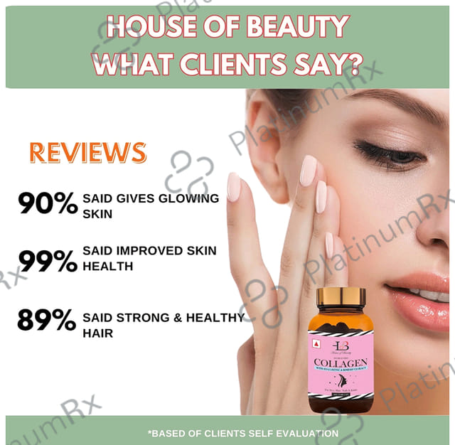 House of Beauty Hydrolyzed Collagen with Hyaluronic & Rosehip Extract Tablet