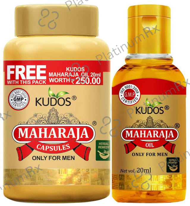 Kudos Maharaja Capsules (30) with Free Maharaja Oil (20ml)