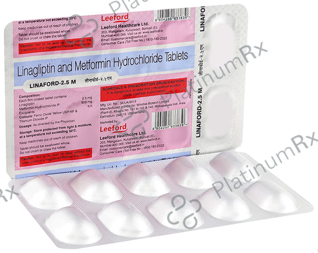 Linaford 2.5 M 2.5/500mg Tablet 10s