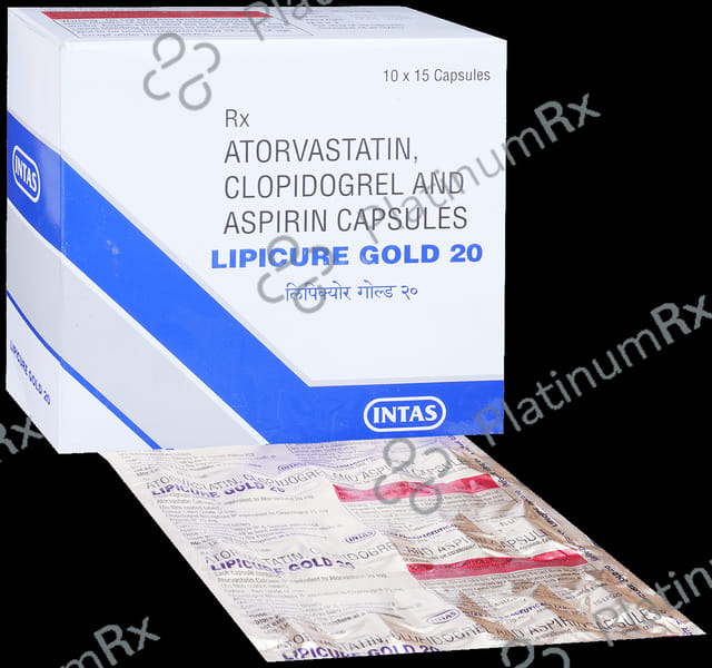 Lipicure Gold 20/75/75mg Capsule 15s