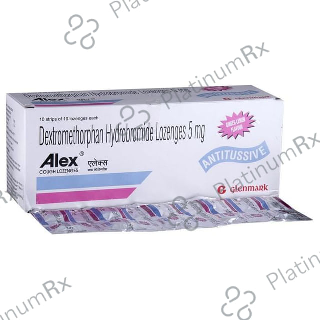 Alex Cough 5mg Lozenges Lemon Ginger 10s