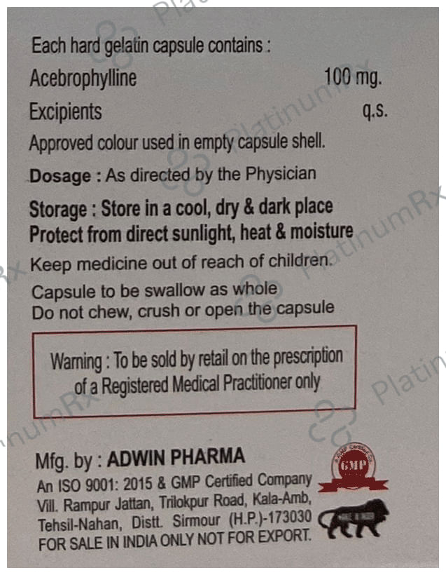 Acekaitiz 100mg Capsule 10s