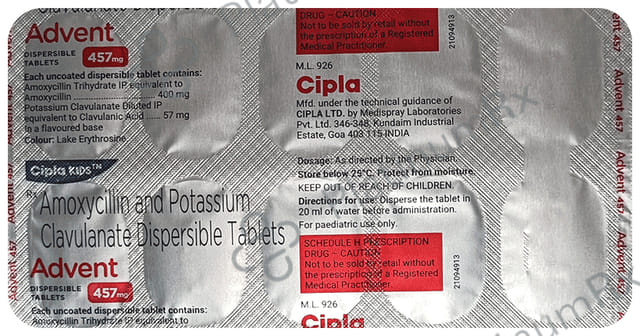 Advent 400/57mg Tablet DT 10s