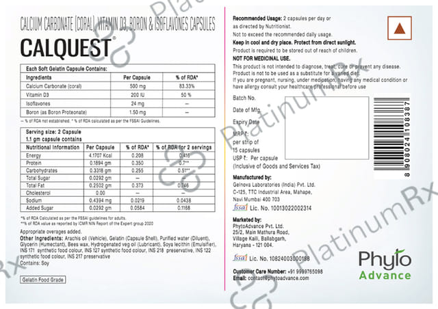 Calquest Capsule 15s