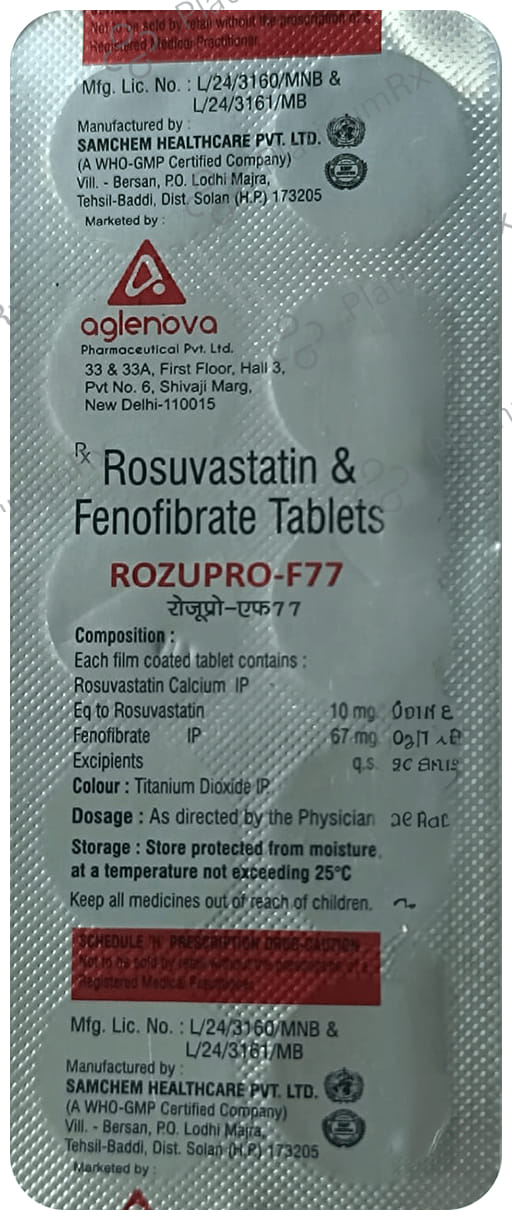Rozupro F 67mg/10mg Tablet