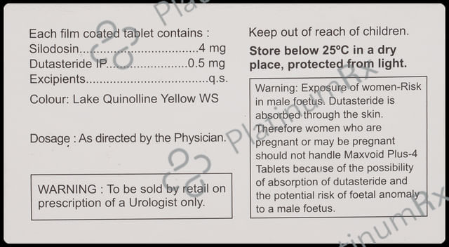 Maxvoid Plus 4mg/0.5mg Tablet 10s