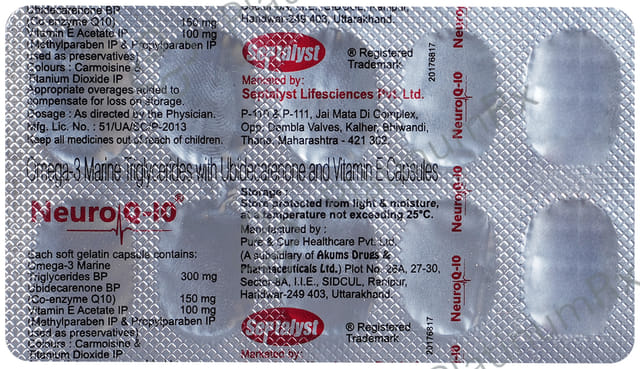 Neuro Q -10 Soft Gelatin Capsule 10 Soft Gelatin Capsule