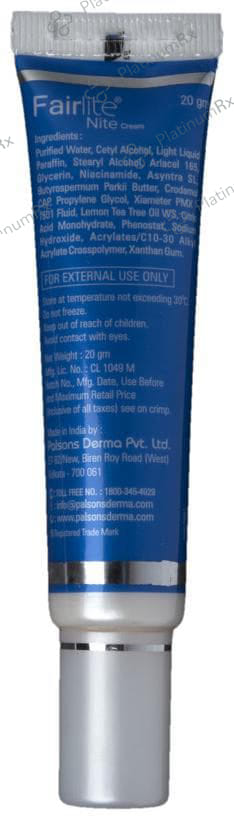 Fairlite Nite Cream 20gm
