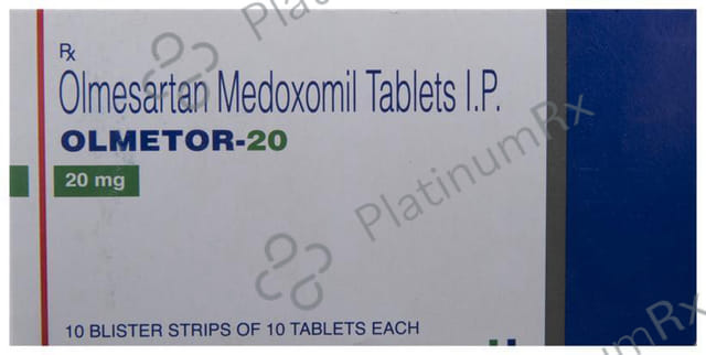 Olmetor 20mg Tablet 10s