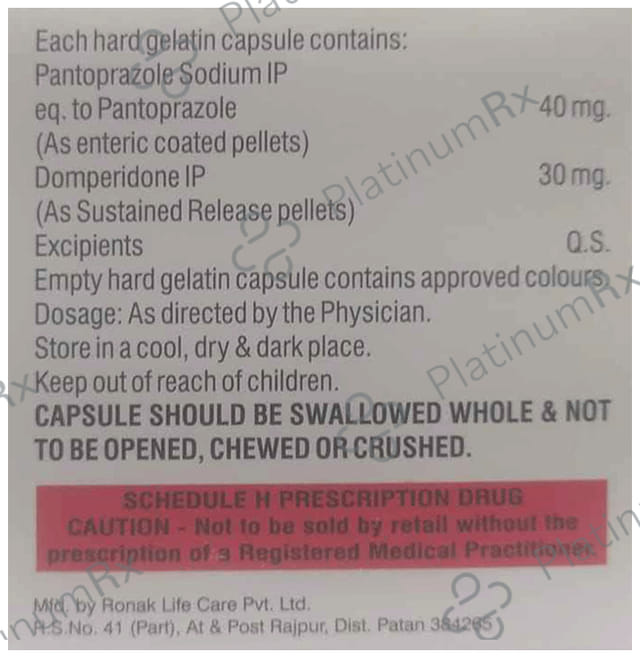 Seropraz 30/40mg D Capsule PR 10s