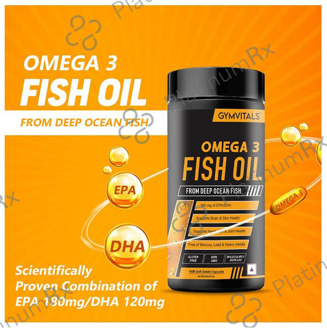 Gym Vitals Omega 3 Fish Oil Soft Gelatin Capsule 100s