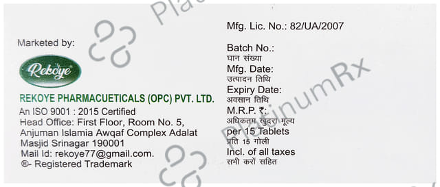 Epitor Plus 0.5/10mg Tablet 15s