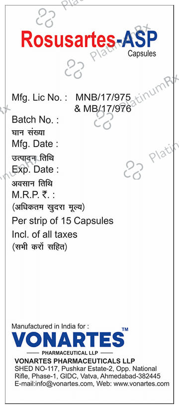 Rosusartes 75/10mg ASP Capsule 15s