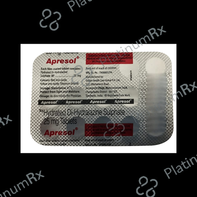 Apresol 25mg Tablet 10s
