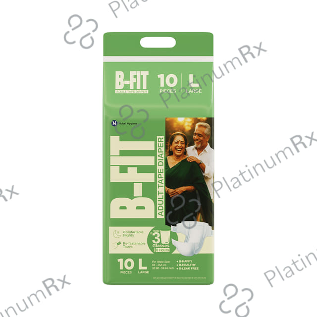 B Fit Economy Adult Diapers Large 10s