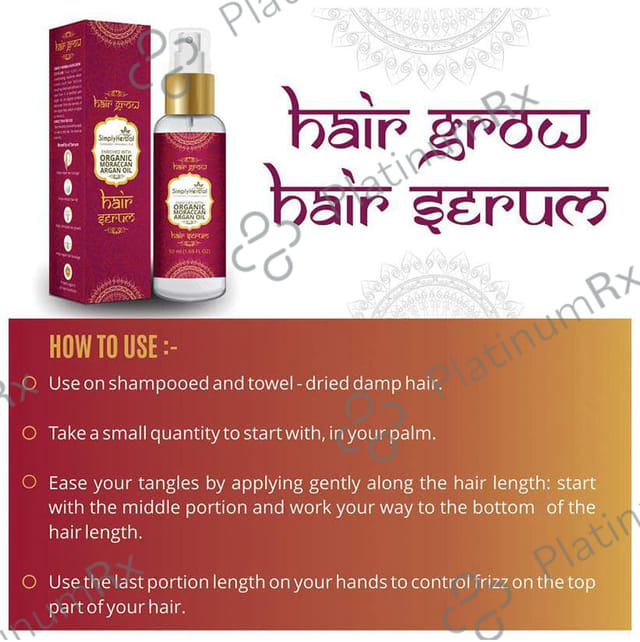 Simply Herbal Hair Grow Serum Enriched with Morrocan Argan Oil