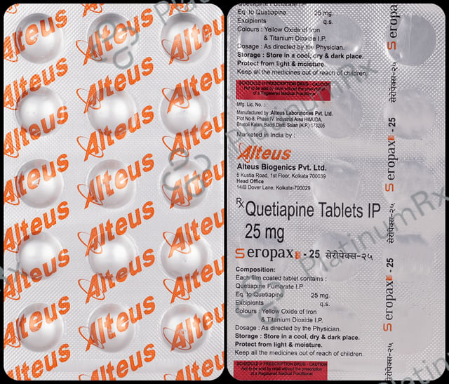 Seropax 25mg Tablet 15 Tablet