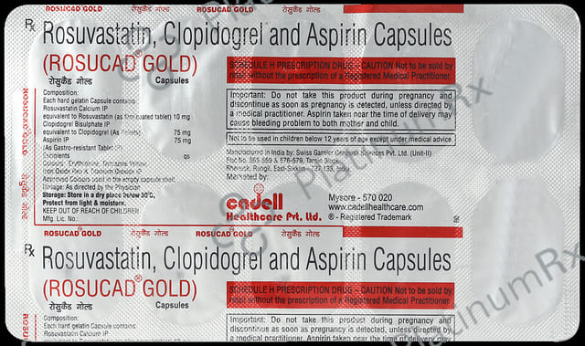 Rosucad Gold 75/10/75mg Capsule 10s