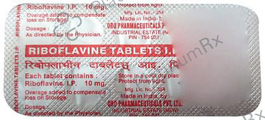 Riboflavine 10mg Tablet 10s (Oro Pharmaceuticals)