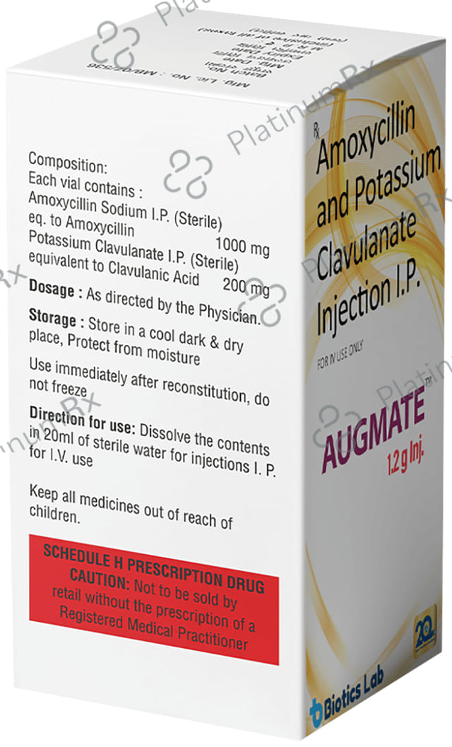 Augmate 1000mg/200mg Injection