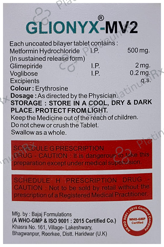 Glionyx-MV 2mg/500mg/0.2mg Tablet