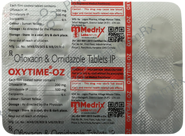 Oxytime OZ 200mg/500mg Tablet