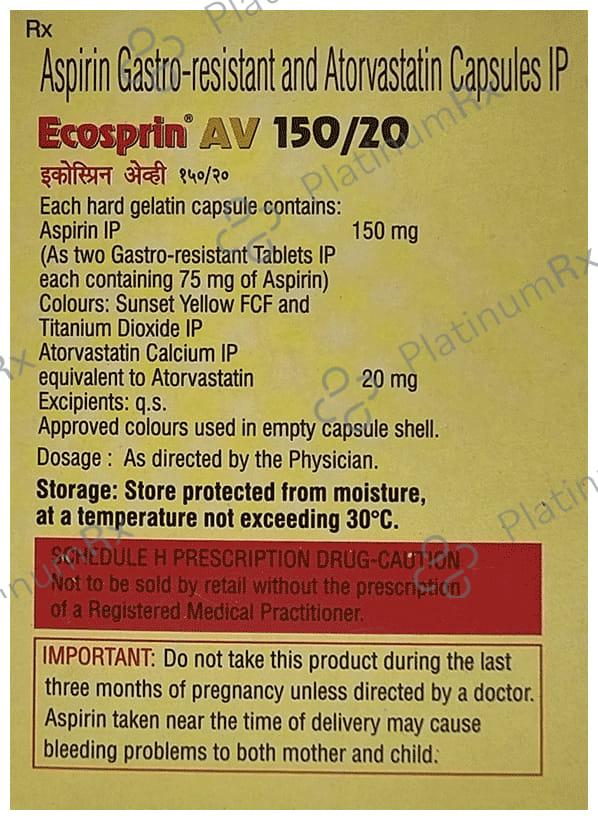 Ecosprin AV 20/150mg Capsule 10s