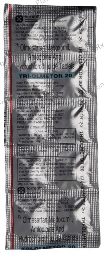Tri Olmetor 20 5/12.5/20mg Tablet 10s