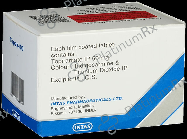 Topaz 50mg Tablet 15s