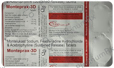 Monteprax 3D 200/120/10mg Tablet SR 10s