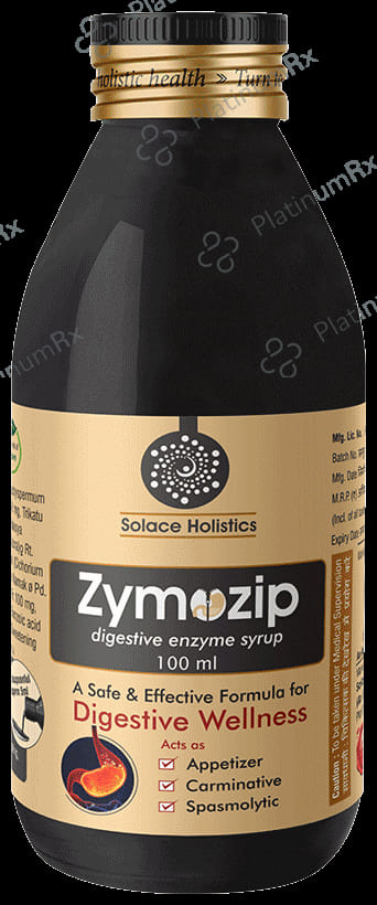 Solace Holistics Zymozip Digestive Enzyme Syrup