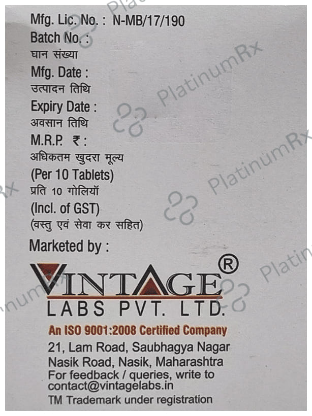 Safex 500mg Tablet 10s