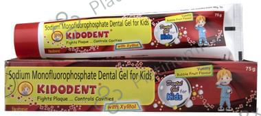 Kidodent Dental Gel with Xylitol for Kids - Fights Plaque & Cavities -
