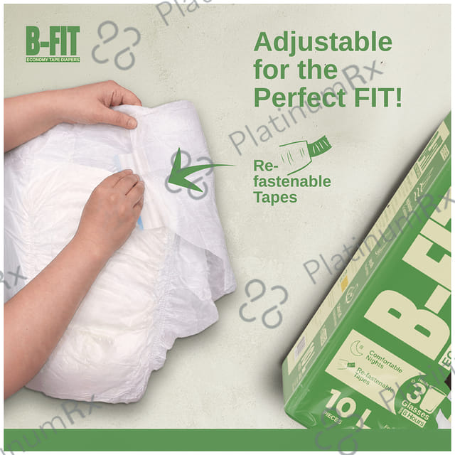 B Fit Economy Adult Diaper Large 10s