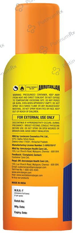 Amrutanjan Stop Itch Anti-Fungal Powder Spray